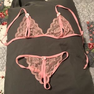 Pretty pink lingerie